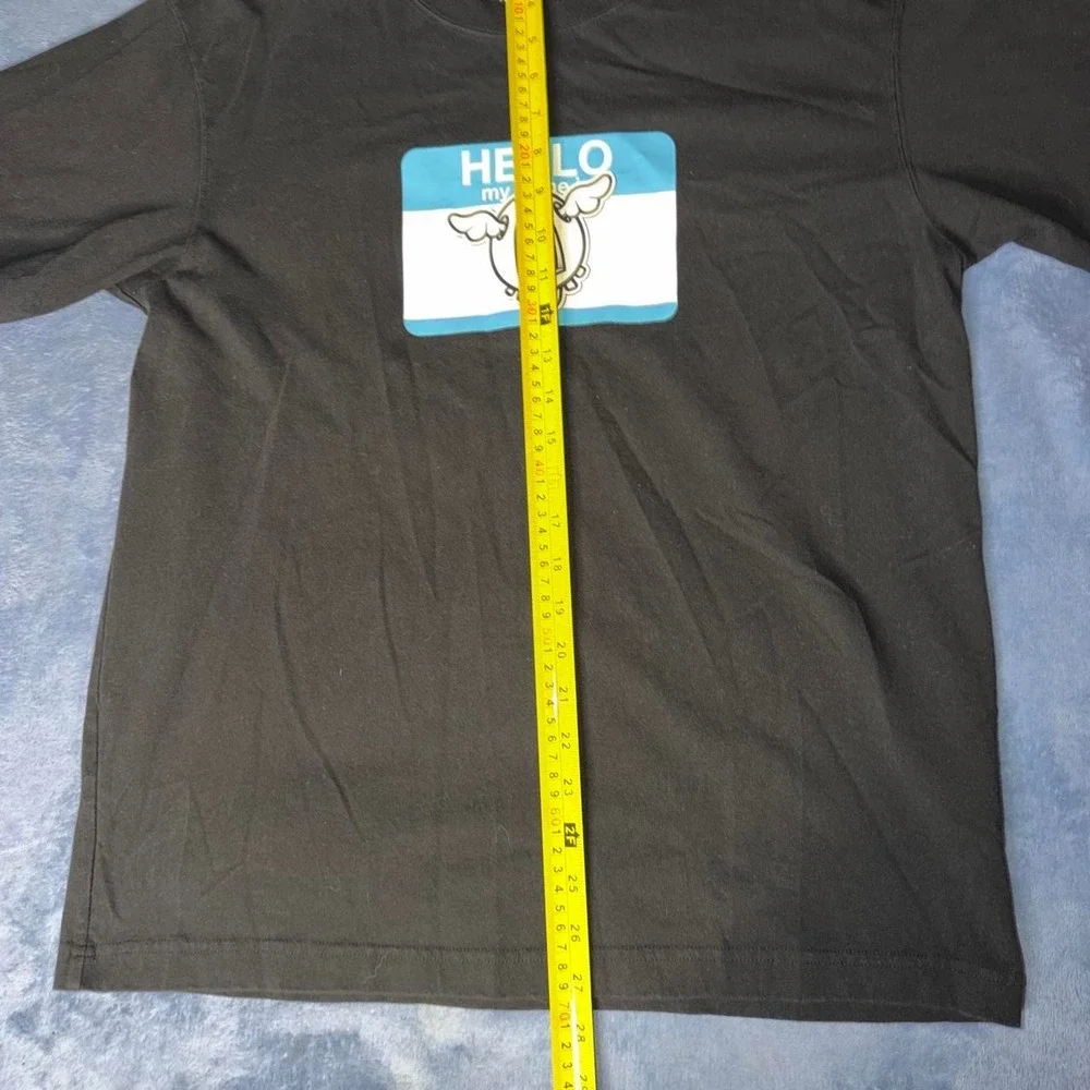 Black Uniqlo UT Hello my name is Yoda t-shirt